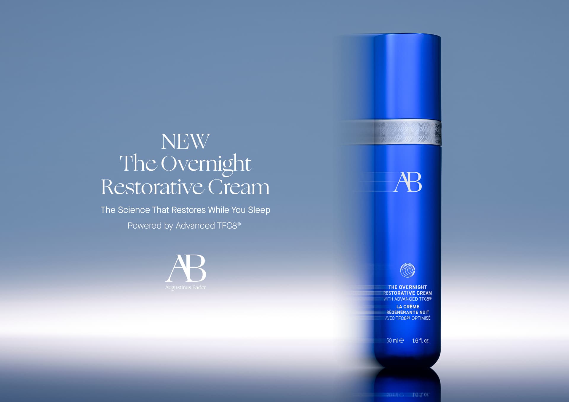 Augustinus Bader skincare campaign visual